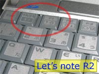 Let's note R2 キーボード