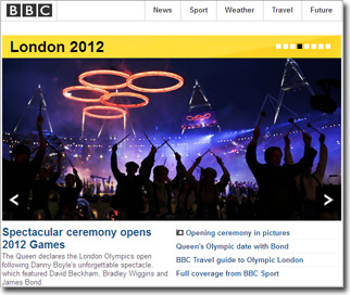 BBC: Spectacular ceremony opens 2012 Games