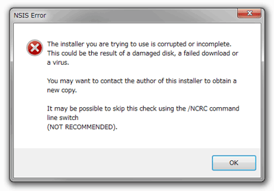 NSIS Error