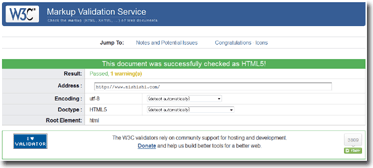 This document was successfully checked as HTML5!