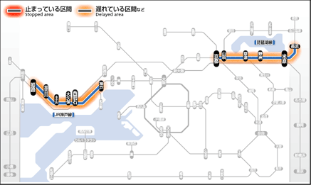 JR西日本 近畿地区 遅延情報（ほぼ回復）