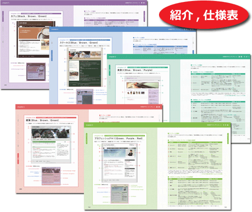 テンプレートの作例紹介・仕様表（即戦プロ技 Movable Type デザインテンプレートコレクション）