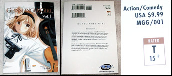 GUNSLINGER GIRL ENGLISH 表紙・背表紙